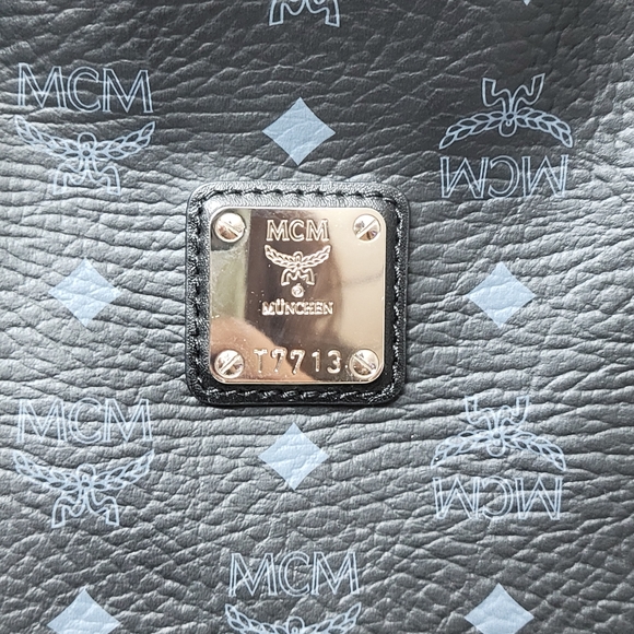 100% Authentic MCM black shopper tote set - Picture 16 of 16